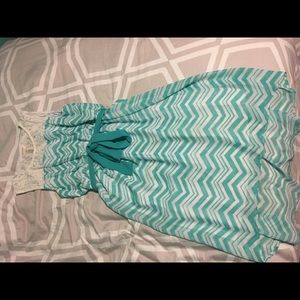 Striped zig zag dress